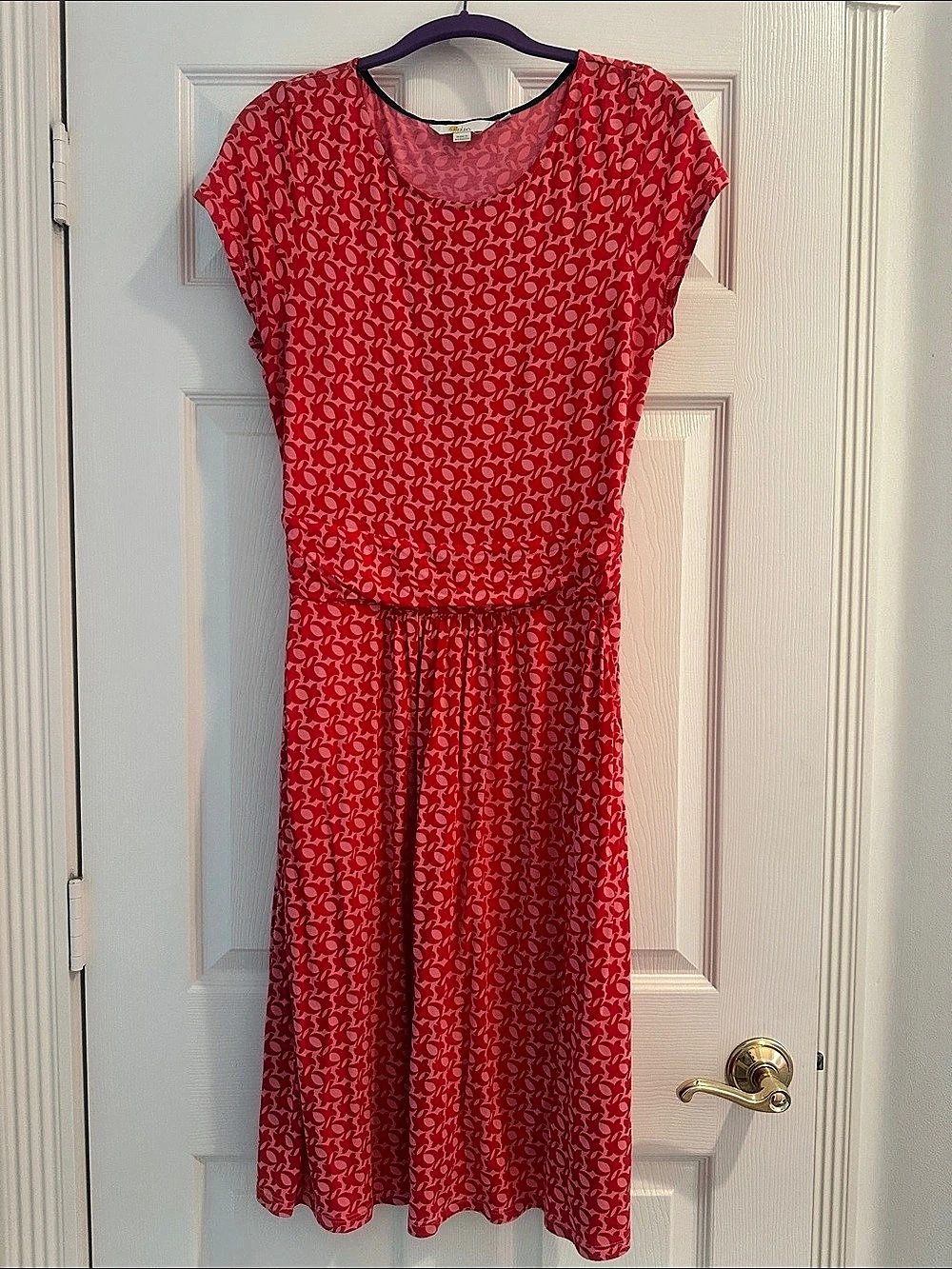Boden Red /Pink Dress with pockets